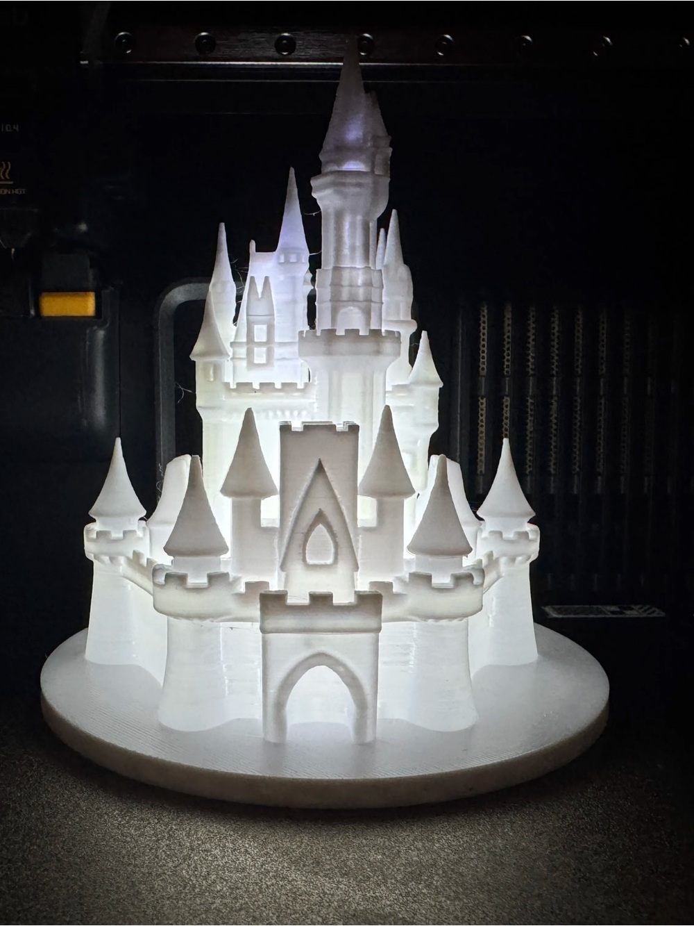 Disney White Illuminated Castle Accent